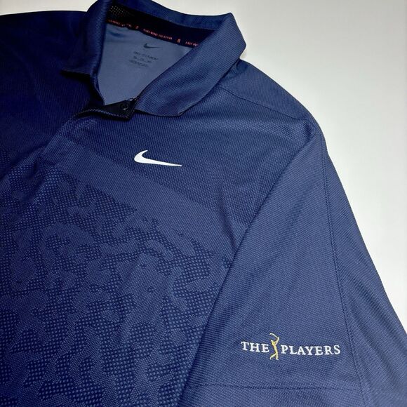 Nike Golf Tiger Woods Players Championship TPC Mesh Dry Fit Men's XXL Polo Shirt - Picture 3 of 9